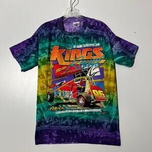 TSF SPORTSWEAR Nascar Royal Kings 13th Annual Tie Die Graphic Tee Shirt Mens M